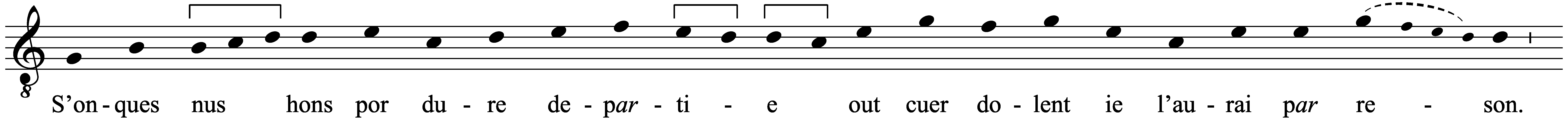 Work musical notation